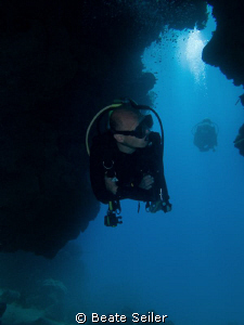 My Buddy inside the cave by Beate Seiler 